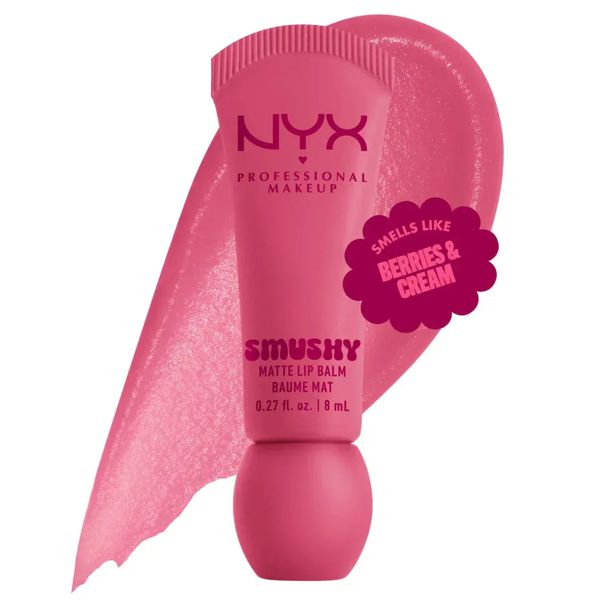 NYX Smushy Matte Lip Balm, Tinted Lip Moisturizer with Soft, Matte Finish
