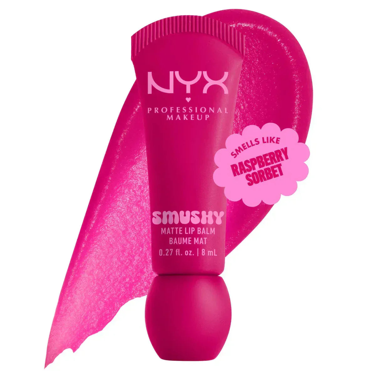 NYX Smushy Matte Lip Balm, Tinted Lip Moisturizer with Soft, Matte Finish